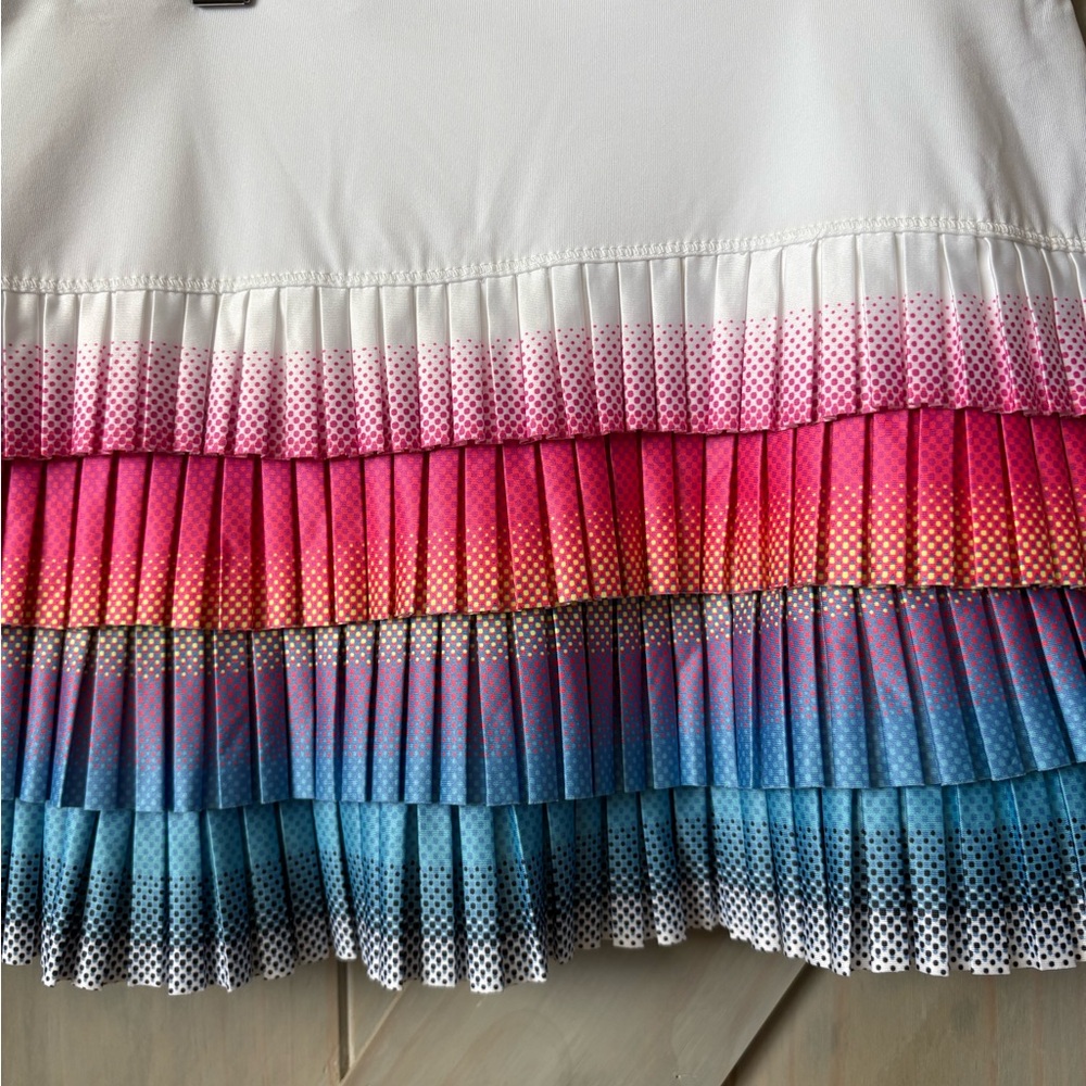 Lucky in Love Multi-Colored Pleated Tennis Skort - Picture 3 of 6